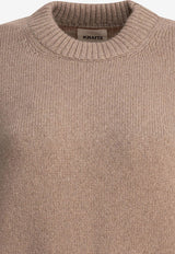 Khaite Davin Cashmere Knit Top Beige 9820650868_78576