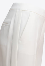 Max Mara Pianoforte Vincita Straight-Leg Tailored Pants White 2511131024600VINCITA010_78595