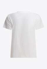 PINKO Embellished Love Birds T-shirt White 100535A2G7Z05_78802