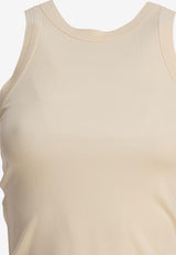 Toteme Ribbed Crewneck Tank Top Cream 242-WRT1727-FB0162116_78826