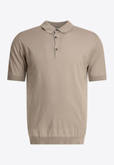 John Smedley Adrian Polo T-shirt Gray ADRIANPARCHMENT_78917