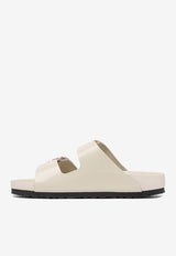 Birkenstock Arizona Big Buckle Patent Leather Sandals Beige 1027850ECRU_79076