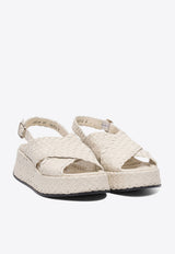 Pons Quintana Leather Braided Sandals 10829T00SALINAS_79134