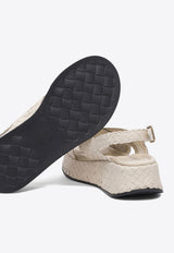 Pons Quintana Leather Braided Sandals 10829T00SALINAS_79134