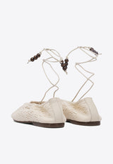 ALOHAS Rosemary Crochet Knit Ballet Flats Cream S10065602_79201