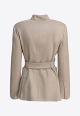 Max Mara Nereo Double-Breasted Wool Blazer Beige 2511041083600NEREO006_79188