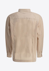 Goldwin Logo-Embroidered Buttoned Shirt GZ55102SILICA_79307
