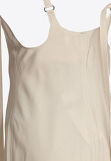 Sportmax Unione V-neck Midi Dress 2512221052600UNIONE001_79347 Beige