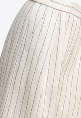 Max Mara Clarion Pinstriped Straight-Leg Pants 2511781022600CLARION001_79296