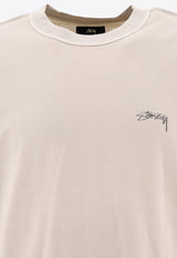 Stüssy Lazy Logo T-shirt Beige 11402831207 BONE_79346