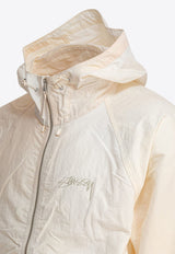 Stüssy Beach Shell Wave Windbreaker Jacket Light Beige 1157451207 BONE_79275