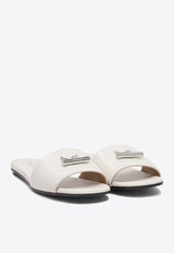 Alexander McQueen T-Bar Leather Slides 817471WIACT9081_79434
