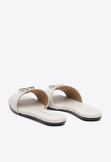 Alexander McQueen T-Bar Leather Slides 817471WIACT9081_79434