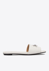 Alexander McQueen T-Bar Leather Slides 817471WIACT9081_79434