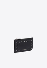 Alexander McQueen Studded Logo Lettering Leather Cardholder 813546AXZ111000_79459