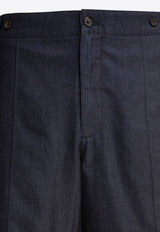 Alexander McQueen Denim Bermuda Shorts Blue 828588QYABM4244_79495