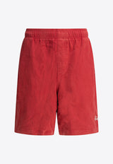 Stüssy Logo Print Track Shorts Red 1123280601 RED_79475