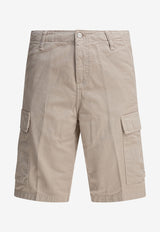 Carhartt Wip Logo Patch Cargo Shorts Beige I0315172LP.GD_79572