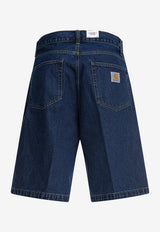 Carhartt Wip Landon Bermuda Denim Shorts Blue I03046901.06_79574