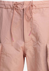 Goldwin Logo Embroidered Cargo Shorts Pink GL75751MCPINK_79587