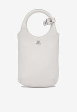 Courrèges Slim Holy Handbag in Smooth Leather White 225GSA178CR00650011_79653