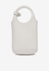 Courrèges Slim Holy Handbag in Smooth Leather White 225GSA178CR00650011_79653