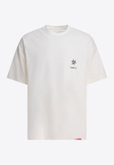 Goldwin Logo-Printed Crewneck T-shirt GL65707MCOFF WHITE_79686