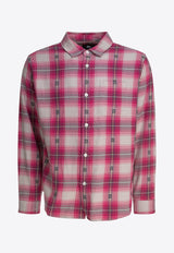 Stüssy Plaid Check Long-Sleeved Shirt Pink 11103520604 PINK_79690