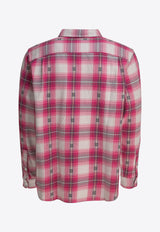 Stüssy Plaid Check Long-Sleeved Shirt Pink 11103520604 PINK_79690