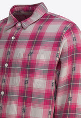 Stüssy Plaid Check Long-Sleeved Shirt Pink 11103520604 PINK_79690