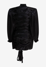 Balenciaga Silk Buttoned Shirt Black 831650TMN091000_79780