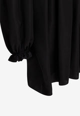 Balenciaga Silk Buttoned Shirt Black 831650TMN091000_79780