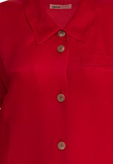 Khaite Effy Silk Midi Dress Raspberry 54963002625_79709