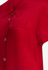 Khaite Effy Silk Midi Dress Raspberry 54963002625_79709