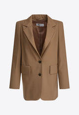 Max Mara Kitten Single-Breasted Wool Blazer Camel 2511041403600KITTEN007_79739