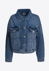 PINKO Buttoned Denim Jacket Blue 104644A2E1PJF_79713