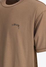 Stüssy Lazy Logo T-shirt Brown 11402832723 UMBER_79734