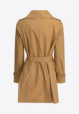 Max Mara Landa Short Trench Coat Beige 2511021012600LANDA010_79825_TH