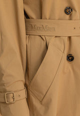 Max Mara Landa Short Trench Coat Beige 2511021012600LANDA010_79825_TH
