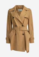 Max Mara Landa Short Trench Coat Beige 2511021012600LANDA010_79825_TH