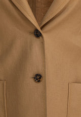 Max Mara Guglia Linen Single-Breasted Blazer 2511041072600GUGLIA017_79810