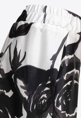 Patterned Silk Pants