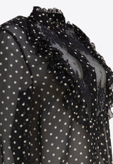 Valentino Polka-Dot Silk Shirt 6B0AB7J19ABTB1_79821