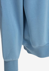 Carhartt Wip Logo Embroidered Crewneck Sweatshirt Light Blue I0305462QK.XX_80009