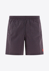 Alexander McQueen Embroidered Skull Swim Shorts Gray 5499804419Q1360_79993