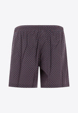 Alexander McQueen Embroidered Skull Swim Shorts Gray 5499804419Q1360_79993