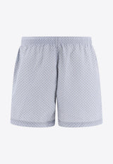 Alexander McQueen Embroidered Skull Swim Shorts Light Blue 5499804419Q4963_79957