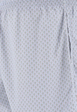 Alexander McQueen Embroidered Skull Swim Shorts Light Blue 5499804419Q4963_79957