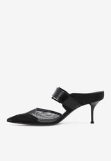 Alexander McQueen Punk Buckle 65 Mules Black 744485W4AB21000_79910
