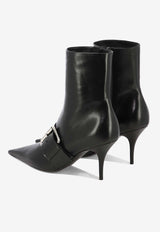 Balenciaga Knife 80 Leather Ankle Boots Black 762297WBCW21081_79927